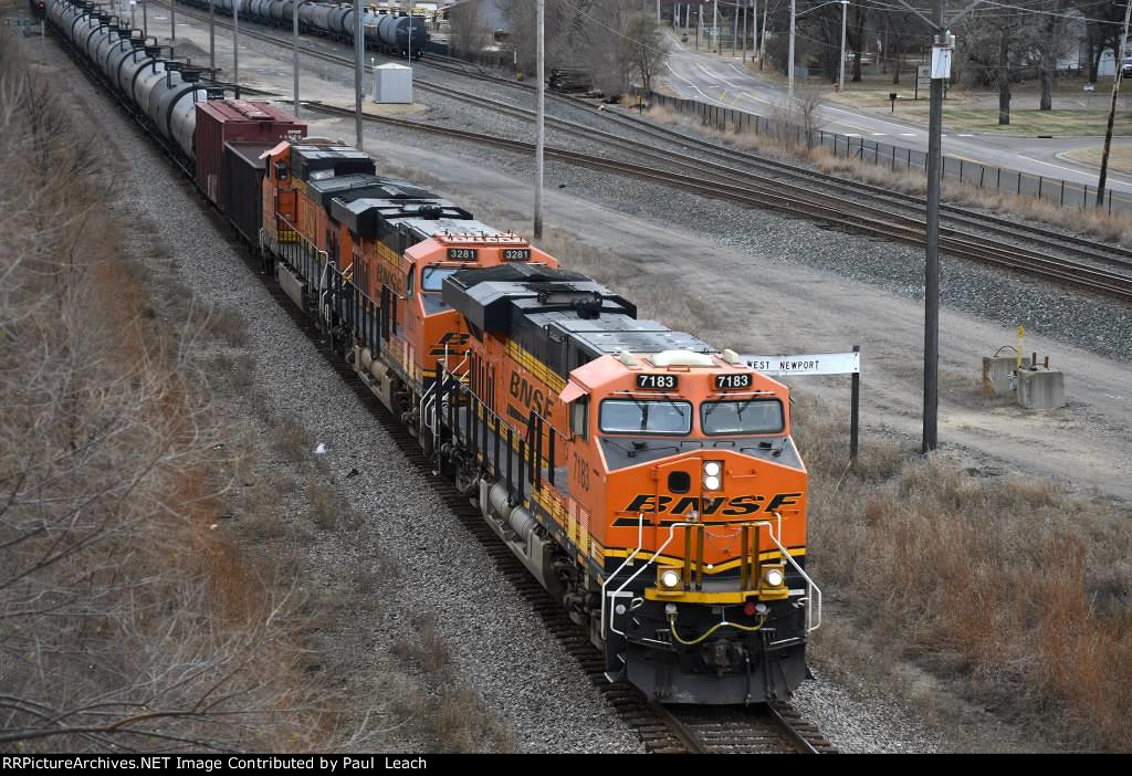 Crude oil empties roll west